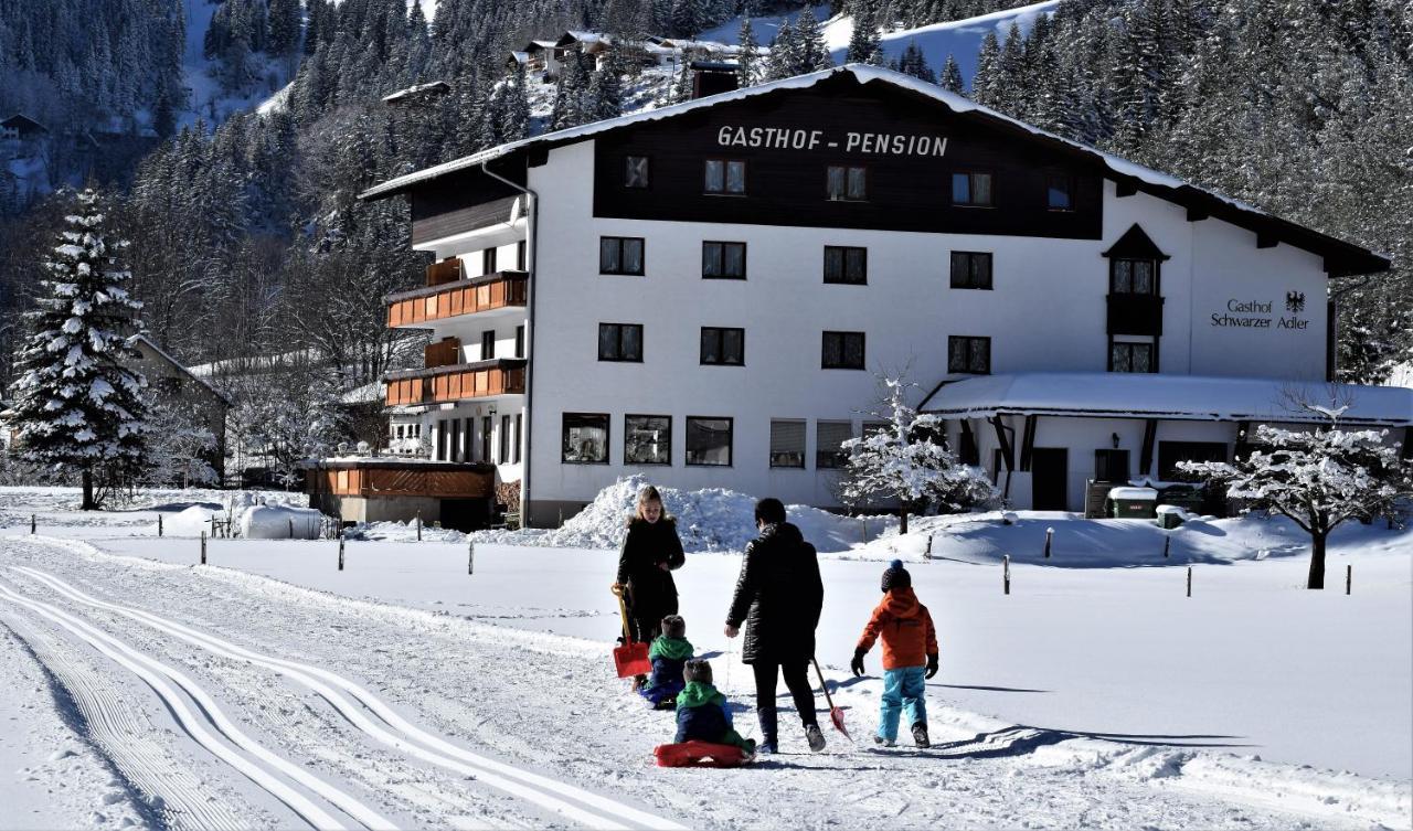 Gasthof Schwarzer Adler Hotel Steeg Exterior foto